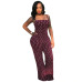 Plus Size Polka Dot Sleeveless Women Jumpsuit Bandeau Strapless Sexy Long Womens Jumpsuit Rompers Outwear S M L XL XXL 3XL