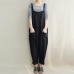 Plus Size ZANZEA 2019 Summer Women Loose Casual Bib Overalls Cotton Linen Rompers Long Jumpsuits Solid Strappy Pockets Dungarees