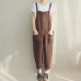 Plus Size ZANZEA 2019 Summer Women Loose Casual Bib Overalls Cotton Linen Rompers Long Jumpsuits Solid Strappy Pockets Dungarees