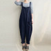 Plus Size ZANZEA 2019 Summer Women Loose Casual Bib Overalls Cotton Linen Rompers Long Jumpsuits Solid Strappy Pockets Dungarees