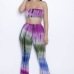 Printed Rompers Womens Two Piece Bodycon Jumpsuits 2019 Summer Long Pants Wide Legs Club Wear Bodysuit Women Jumpsuit 13 colors