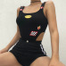 Rapcopter Women High Waist Hollow Out Bodysuit Black Adjustable Strap Tank Bodysuits 95% Cotton Streetwear Rompers Jumpsuit