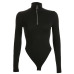 Rapwriter Fashion Letter Front Ring Zipper Turtleneck Skinny Bodysuits Women 2018 Fall Winter Long Sleeve Bodycon Sheer Bodysuit