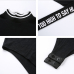 Rapwriter Sexy Skinny Panelled Turtleneck Knitted Bodysuits Women 2018 Autumn Winter Long Sleeve Bodycon Sheer Letter Bodysuit