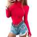 Sexy Female Body Autumn Top Bodycon Bodysuit Feminino Mujer Skinny Solid Club Stretchy Red Rompers Winter Jumpsuit Long Sleeve