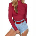 Sexy Female Body Autumn Top Bodycon Bodysuit Feminino Mujer Skinny Solid Club Stretchy Red Rompers Winter Jumpsuit Long Sleeve