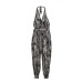 Sexy Women V-Neck Print Backless Bodycon Jumpsuit Playsuit Party Wide Leg Long Trousers Romper Casual Clubwear US