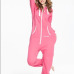 Solid adult onesie all-in-one piece jumpsuit jump in fleece zip hoody by Nordic Way rompers daffedress fleece unique