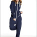 Solid adult onesie all-in-one piece jumpsuit jump in fleece zip hoody by Nordic Way rompers daffedress fleece unique