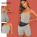 SweatyRocks Slim Fitted Solid Tube Romper Sleeveless Streetwear Female Jumpsuits 2019 Summer Women Bodycon Grey Short Playsuits