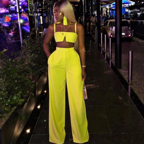 Tobinoone Slim Jumpsuit Women Sexy Slash Neck Bodycon Women Rompers crop trop and pants 2018 Summer Festival two piece Jumpsuit