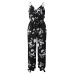 UZZDSS V Neck Sexy Bodysuits Women With Belt Body Femme Rompers Feminino Floral Playsuit Overalls Print Spring Summer Jumpsuit