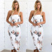 VIEUNSTA 17 Colors Women Strap Backless Long Jumpsuits 2018 New Fashion Back Bow Flare Leg Playsuit Summer Beach Loose Jumpsuit