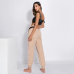 Weekeep Women Fashion Loose Calf Length Wide Pants Rompers 2018 Casual Cotton Womens Jumpsuit Overalls Strap Backless Jumpsuits