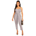 Wjustforu Sexy Off Shoulder Jumpsuits Women Long Sleeve Casual Rompers Knitted Hole Jumpsuit Female Elastic Waist Overalls