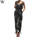 Womail 2018 Summer jumpsuits for women 2018 plus size elegantes  Casual Sleeveless V-neck Strap Lace Jumpsuit de fiesta mujer