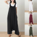 Women Jumpsuits ZANZEA 2019 Vintage Linen Overalls Sleeveless Tank Playsuits Female Solid Wide Leg Trousers Drop Crotch Rompers