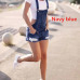 Women Summer Denim Bib Overalls Jeans Shorts Jumpsuits and Rompers Playsuit