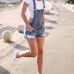 Women Summer Denim Bib Overalls Jeans Shorts Jumpsuits and Rompers Playsuit