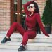 Women Winter Jumpsuits 2018 Long Sleeve Hooded Outfits Zipper Cotton Sexy Club Wear Jogging Bandage Bodycon Fitness Jumpsuit