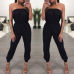 Womens Bandage Evening Party Playsuit Ladies Romper Long Jumpsuit Women Ladies Femal Solid Off Shoulder Jumpsuits Size 6 -16