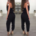 Womens Bandage Evening Party Playsuit Ladies Romper Long Jumpsuit Women Ladies Femal Solid Off Shoulder Jumpsuits Size 6 -16