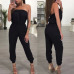 Womens Bandage Evening Party Playsuit Ladies Romper Long Jumpsuit Women Ladies Femal Solid Off Shoulder Jumpsuits Size 6 -16