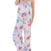 Wontive 2019 women Super Comfy Floral Jumpsuit Fashion Trend Sling Print Loose Piece Trousers