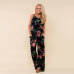 Wontive 2019 women Super Comfy Floral Jumpsuit Fashion Trend Sling Print Loose Piece Trousers