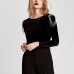 YVYVLOLO 2018 Vintage Beaded decoration V Neck Bodysuit Women Summer Jumpsuits Short Body Suit Velvet Playsuit Body for Women