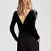 YVYVLOLO 2018 Vintage Beaded decoration V Neck Bodysuit Women Summer Jumpsuits Short Body Suit Velvet Playsuit Body for Women