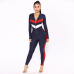 Zipper Hooded Rompers Jumpsuits For Women 2018 Patchwork Long Sleeve Bodysuit Street wear Overall Women Playsuit Sexy Jumpsuit