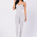 new summer black white bodycon jumpsuits fashion sexy Spaghetti Strap tight leotard suspenders women slim Milk silk jumpsuit