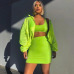 2 Layers Two Piece Set 2 Piece Set Women Crop Top And Skirt Set Two Piece Outfits Matching Sets Active Wear Conjunto Feminino