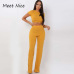 2 Two Piece Set Women Ribbed O Neck Crop Top and Long Pants Set Sexy Autumn Short Sleeve Tracksuit Women Conjunto Feminino 2018