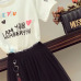 2019 Summer Gauze Skirt Suits Women New Graffiti Printing T-shirt & Black Mesh Skirts Set Girl Students Two - Piece Suit