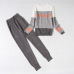 ALPHALMODA Ensemble Femme 2 pieces Pantalon Striped Long-sleeved Jumper + Trousers Female Knitting Sets