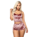 Adogirl Women Velvet Tracksuit Sexy V Neck Spaghetti Straps Crop Top + Shorts Fashion Night Club Suits Two Piece Set Outfits