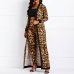 Clocolor Women Suit Sets Sexy Leopard Print Ladies Spring Autumn Long Sleeve Coat & Pantsuits Casual Fashion Trouser Outfits