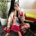 GCAROL 2019 Early  Spring Notched Collar Women Sets Floral Blazer Sashes Vintage Jacket Elastic Waist Wide Leg Pants Two Pieces