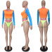 HAOYUAN Neon Green Sexy Two Piece Set Summer Beach Culb Outfits Crop Tops+Shorts Sets Plus Size Women 2 Piece Matching Suits