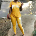 Hot Women Set Letter Print Sexy Sweatsuit Plus Size Tops+Skinny Pants Sweat Suits Two Piece Tracksuit Casual 2 Piece Set S-XXXL