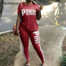 Hot Women Set Letter Print Sexy Sweatsuit Plus Size Tops+Skinny Pants Sweat Suits Two Piece Tracksuit Casual 2 Piece Set S-XXXL