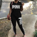 Hot Women Set Letter Print Sexy Sweatsuit Plus Size Tops+Skinny Pants Sweat Suits Two Piece Tracksuit Casual 2 Piece Set S-XXXL