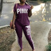 Hot Women Set Letter Print Sexy Sweatsuit Plus Size Tops+Skinny Pants Sweat Suits Two Piece Tracksuit Casual 2 Piece Set S-XXXL