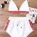 Kenancy Fashion Two Pieces Women Set Sexy Bra Crop Top with High Cut Tie Elastic Waist Shorts Suit Outfits Beachwear Women Sets