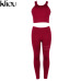 Kliou 2018 Women fitness Two Piece Set Women Sexy Set Sporting Bra sporting Top+Long workout Pants High-Quality workout Suits