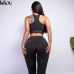 Kliou 2018 Women fitness Two Piece Set Women Sexy Set Sporting Bra sporting Top+Long workout Pants High-Quality workout Suits