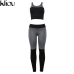 Kliou Casual Sporting Tracksuit Women 2 Piece Set Fitness Clothes Workout Sportswear For Female High Waist Leggings And Bra Suit