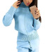 MVGIRLRU Woman Wool Knitted suit soft warm Winter Suit Female mid line pullover sweater & pant 2 piece set oversize